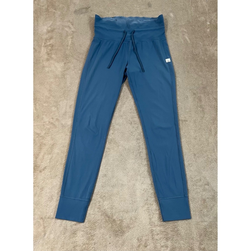Vuori Daily Legging Women's Size Small Blue Stretch Gym Workout Fair Repaired